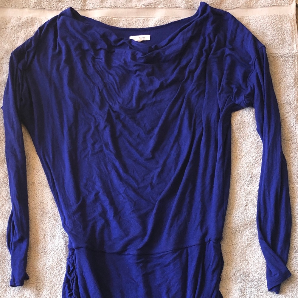 Cobalt Blue Athleta Long Sleeve Dress